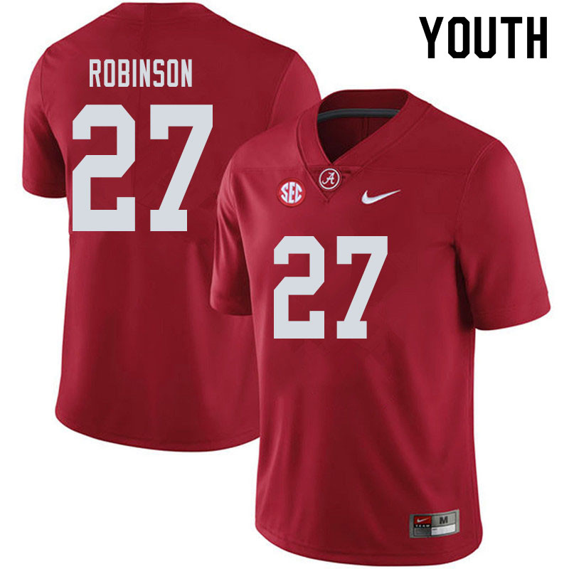 Youth #27 Joshua Robinson Alabama Crimson Tide College Football Jerseys Sale-Crimson - Click Image to Close
